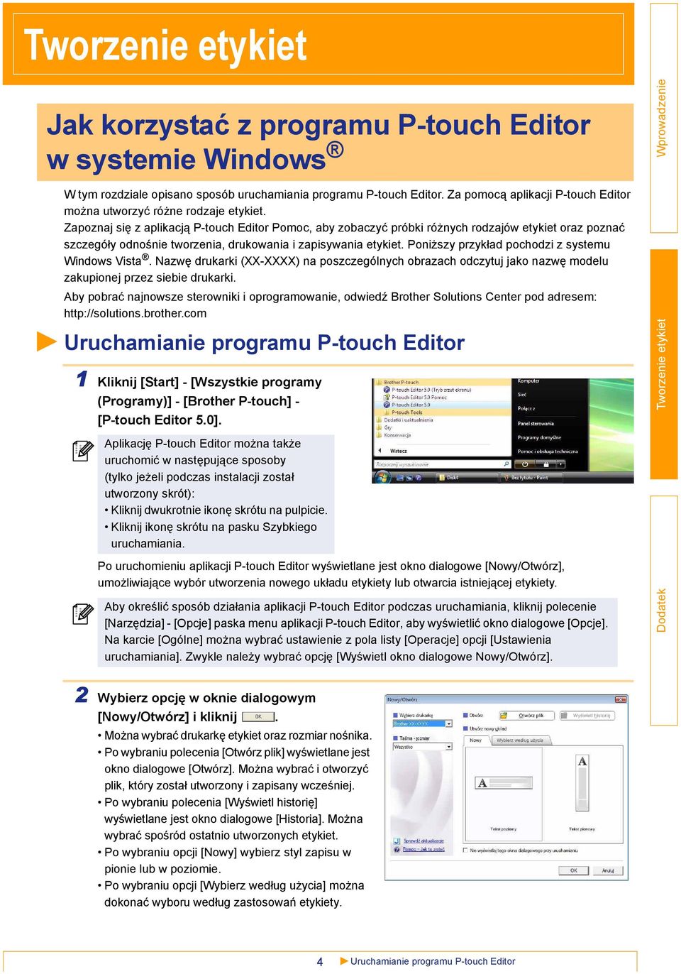 Poniższy przykład pochodzi z systemu Windows Vista. Nazwę drukarki (XX-XXXX) na poszczególnych obrazach odczytuj jako nazwę modelu zakupionej przez siebie drukarki.