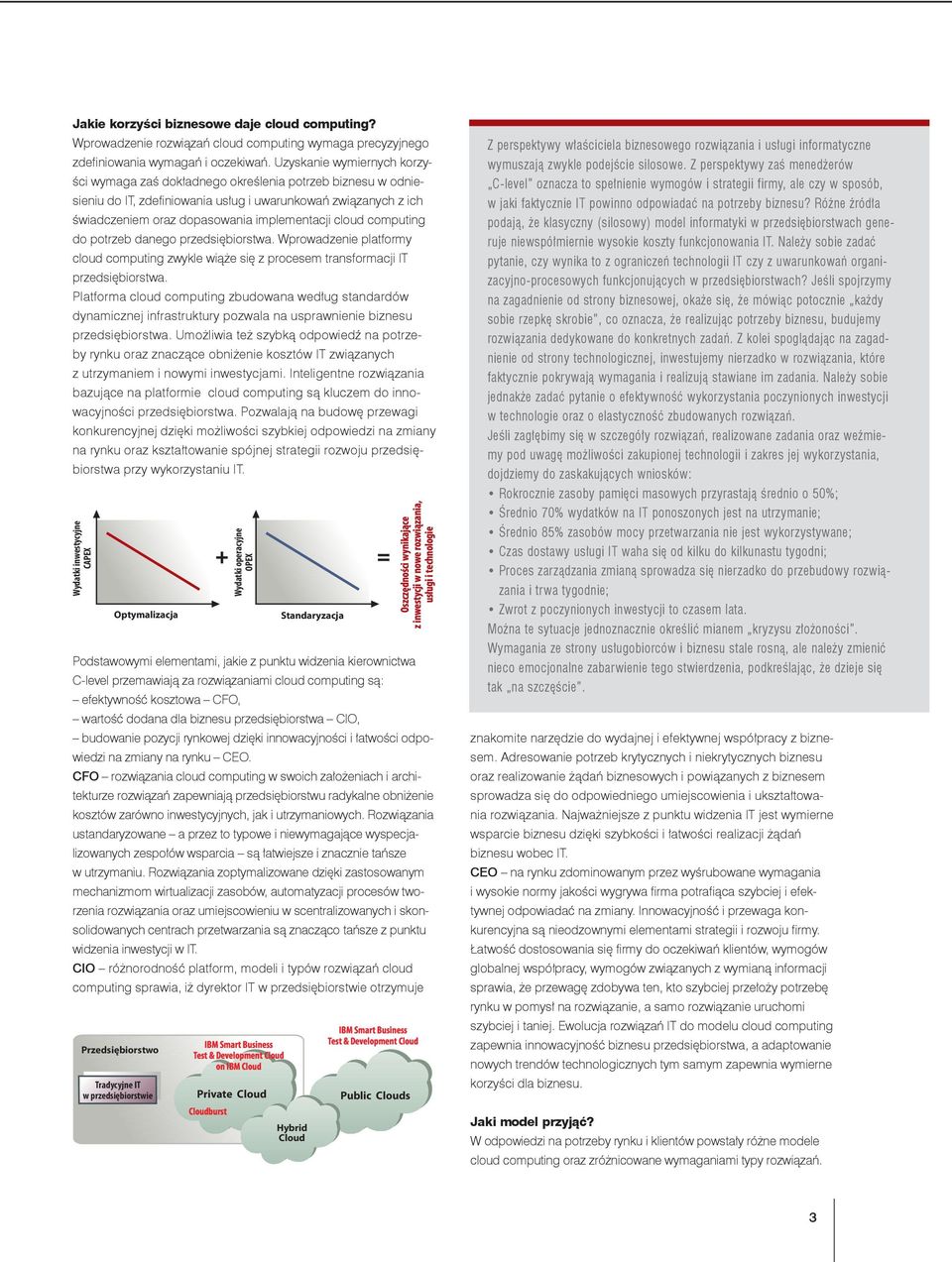 cloud computing do potrzeb danego przedsiębiorstwa. Wprowadzenie platformy cloud computing zwykle wiąże się z procesem transformacji IT przedsiębiorstwa.