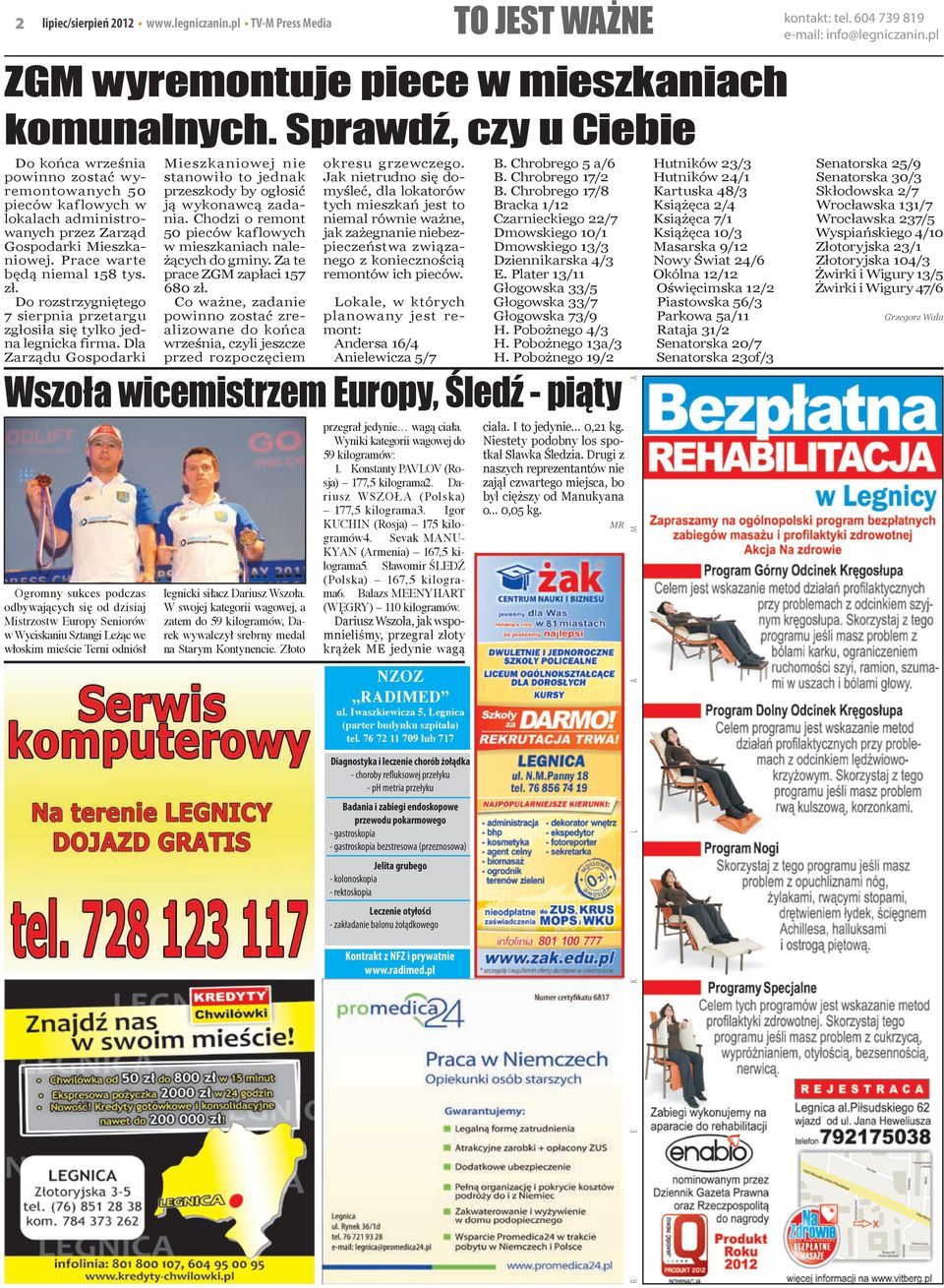 Tygodnik Legnicki Udokumentowany Nakład Egz Nr 01100128 Lipiec