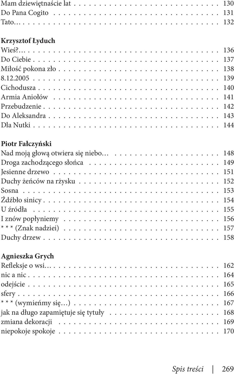 ................................ 141 Przebudzenie.................................. 142 Do Aleksandra................................. 143 Dla Nutki.