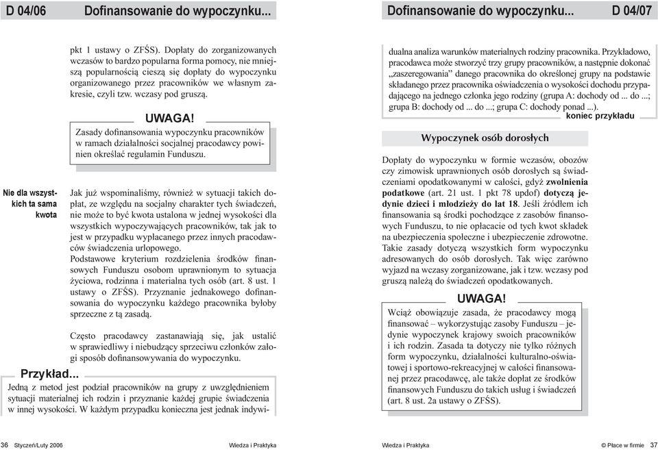 wczasy pod gruszą. UWAGA! Zasady dofinansowania wypoczynku pracowników w ramach działalności socjalnej pracodawcy powinien określać regulamin Funduszu.