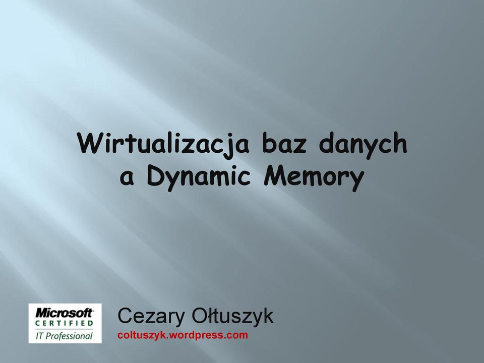 Memory Cezary