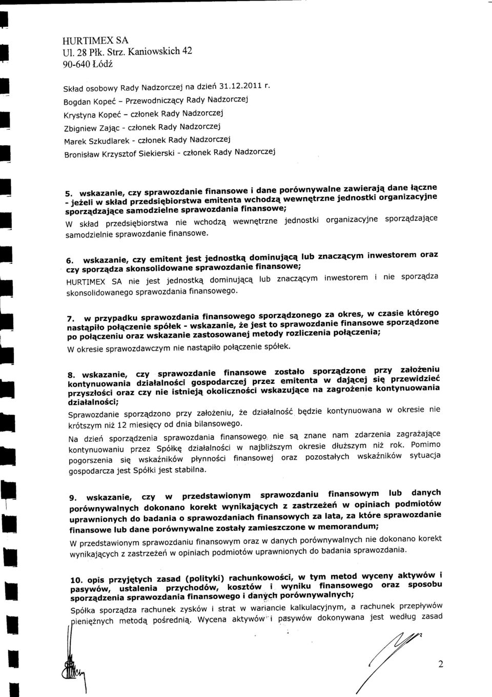 - cnek Rady adzrczej Brnislaw Krzyszf Siekierski - cznek Rady adzrczej 5.