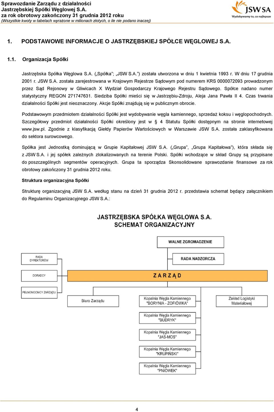 została zarejestrowana w Krajowym Rejestrze Sądowym pod numerem KRS 0000072093 prowadzonym przez Sąd Rejonowy w Gliwicach X Wydział Gospodarczy Krajowego Rejestru Sądowego.