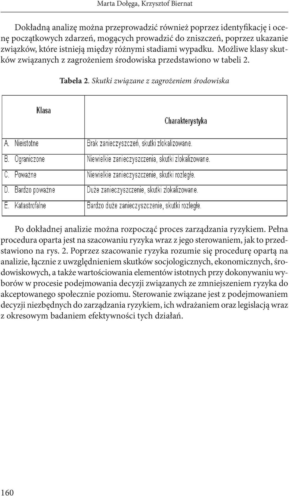 Skutki związane z zagrożeniem środowiska Po dokładnej analizie można rozpocząć proces zarządzania ryzykiem.