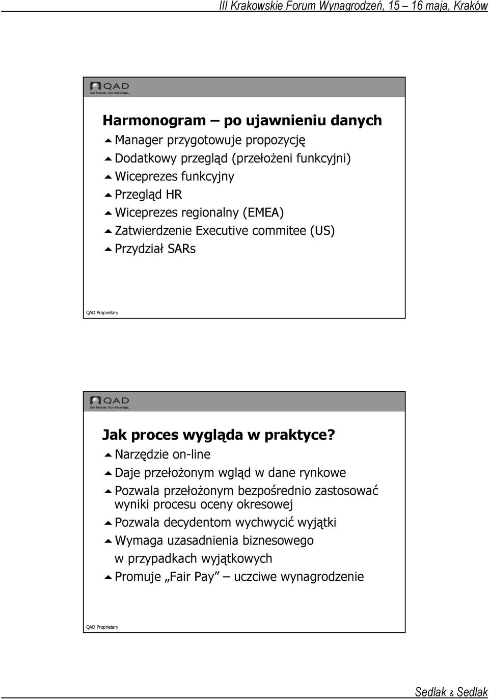 Narzędzie on-line Daje przełoŝonym wgląd w dane rynkowe Pozwala przełoŝonym bezpośrednio zastosować wyniki procesu oceny