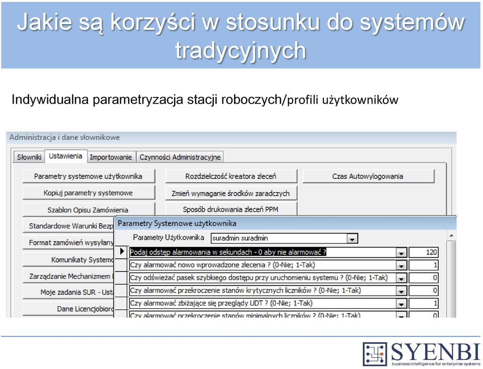 Indywidualna parametryzacja