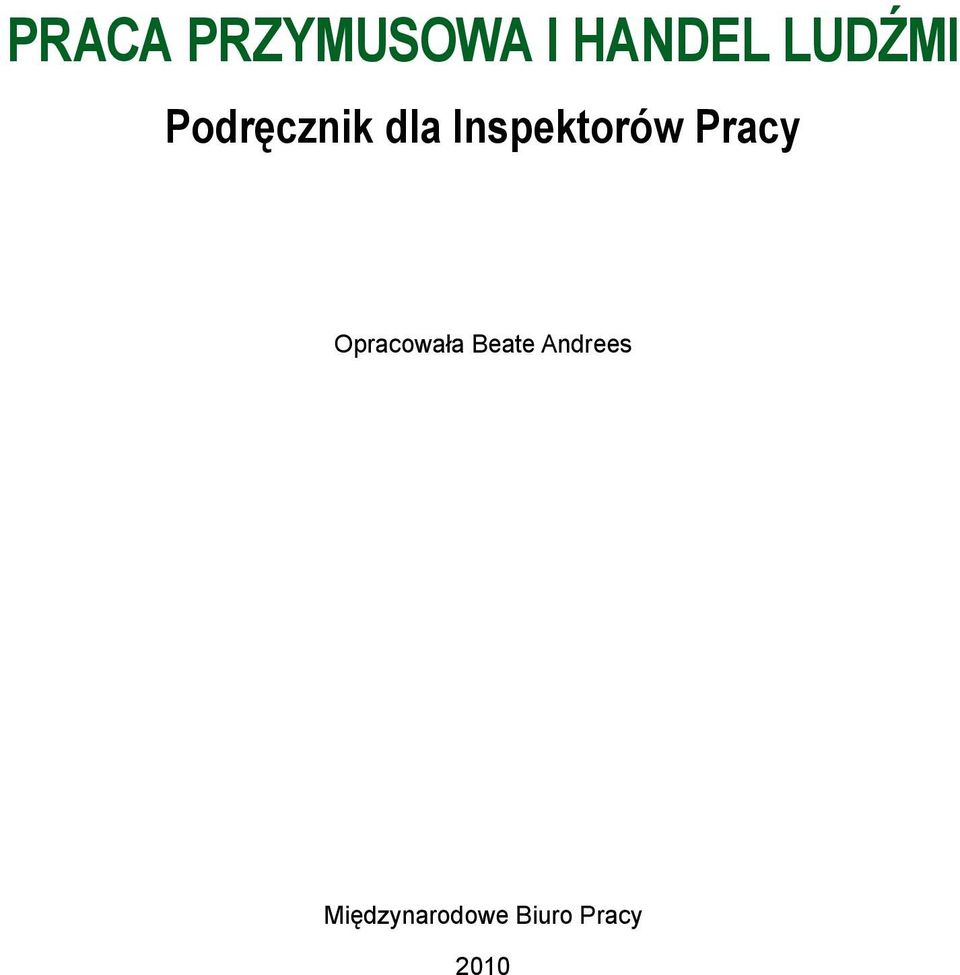 Inspektorów Pracy Opracowała