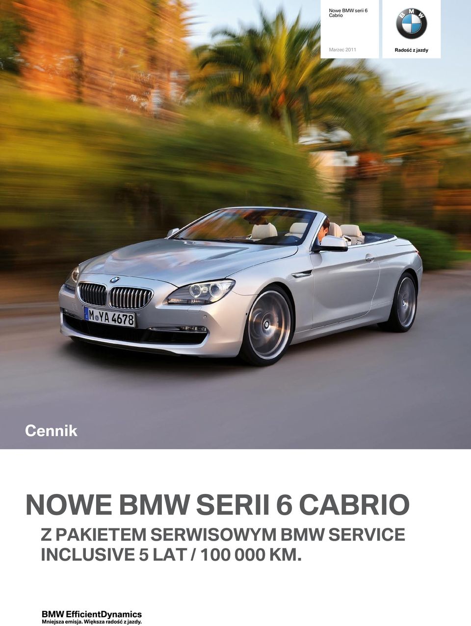 6 CABRIO Z PAKIETEM SERWISOWYM BMW