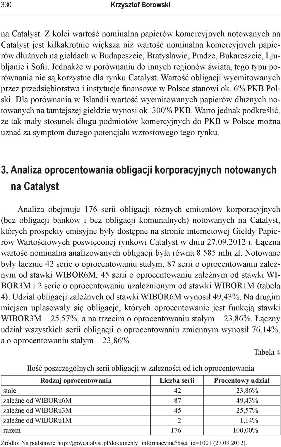 Bukareszcie, Ljubljanie i Sofii. Jednakże w porównaniu do innych regionów świata, tego typu porównania nie są korzystne dla rynku Catalyst.