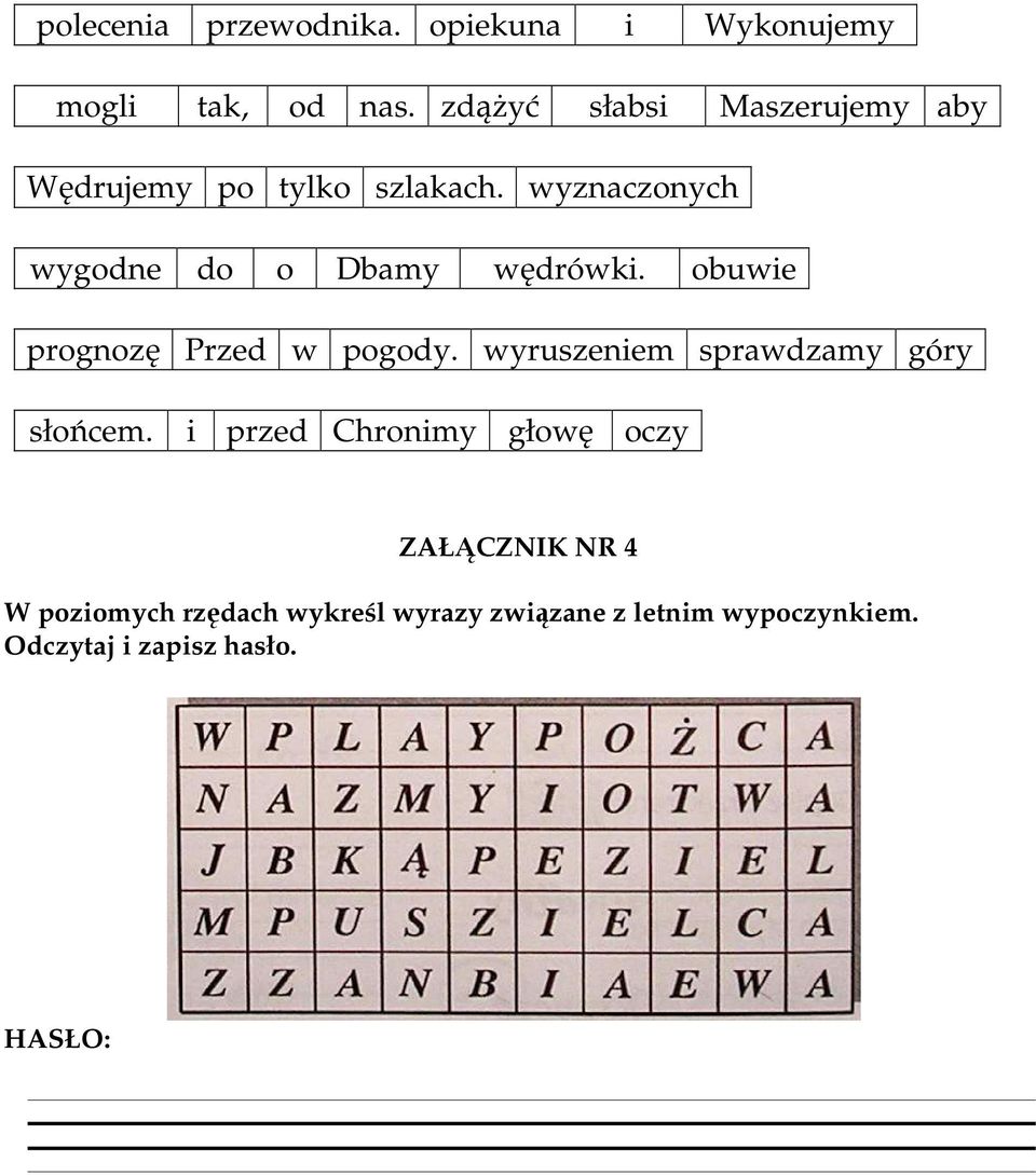 wyznaczonych wygodne do o Dbamy wędrówki. obuwie prognozę Przed w pogody.