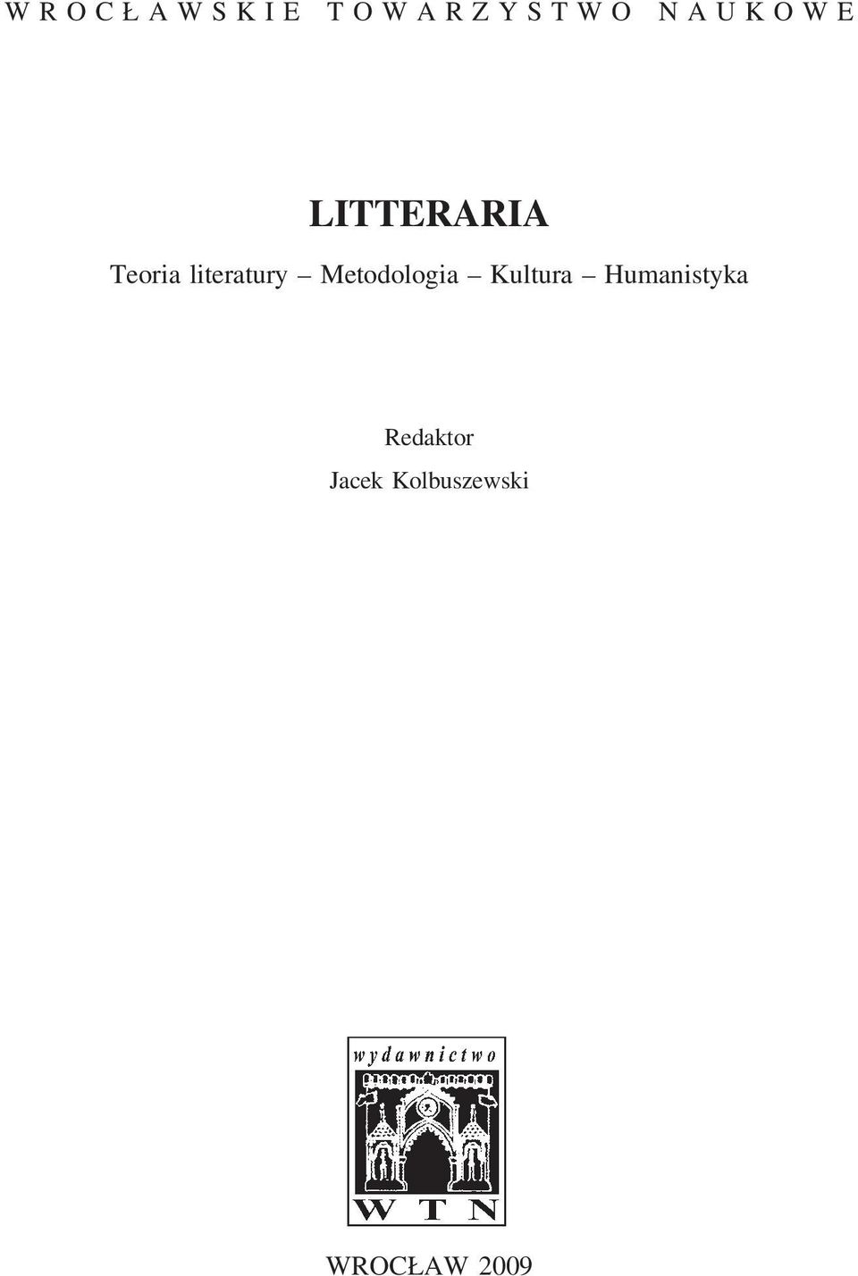 literatury Metodologia Kultura