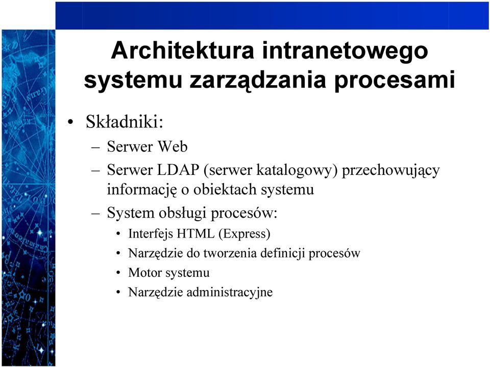 obiektach systemu System obsługi procesów: Interfejs HTML (Express)