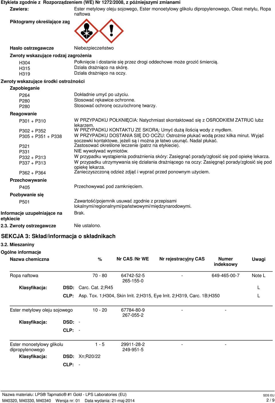 H319 Działa drażniąco na oczy.