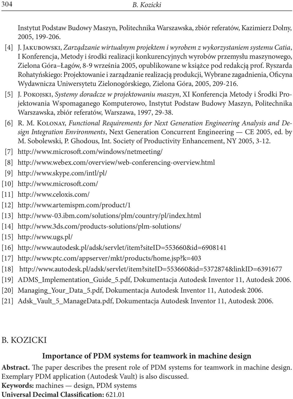 września 2005, opublikowane w książce pod redakcją prof.