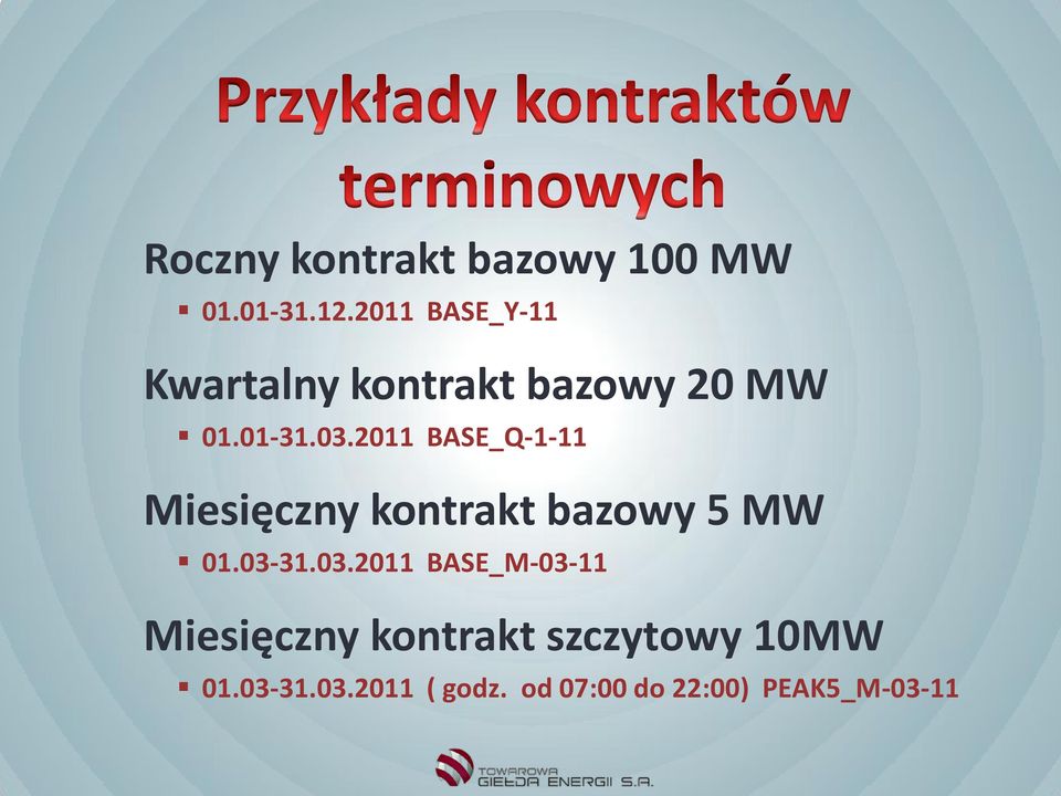 2011 BASE_Q-1-11 Miesięczny kontrakt bazowy 5 MW 01.03-