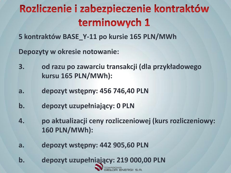 depozyt wstępny: 456 746,40 PLN b. depozyt uzupełniający: 0 PLN 4.