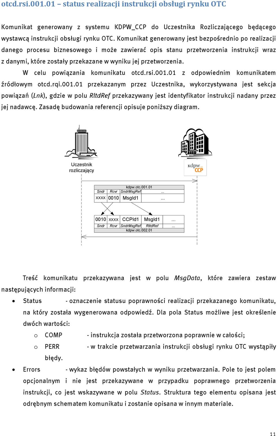 W celu powiązania komunikatu otcd.rsi.001.