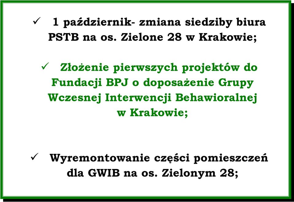 Fundacji BPJ o doposażenie Grupy Wczesnej Interwencji