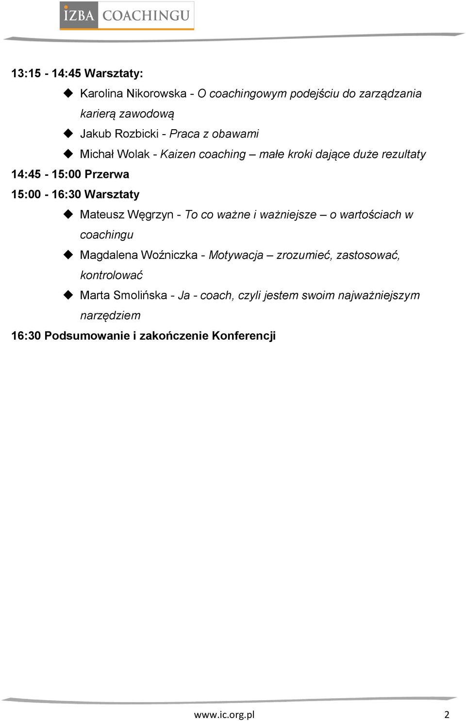 Węgrzyn - To co ważne i ważniejsze o wartościach w coachingu Magdalena Woźniczka - Motywacja zrozumieć, zastosować, kontrolować