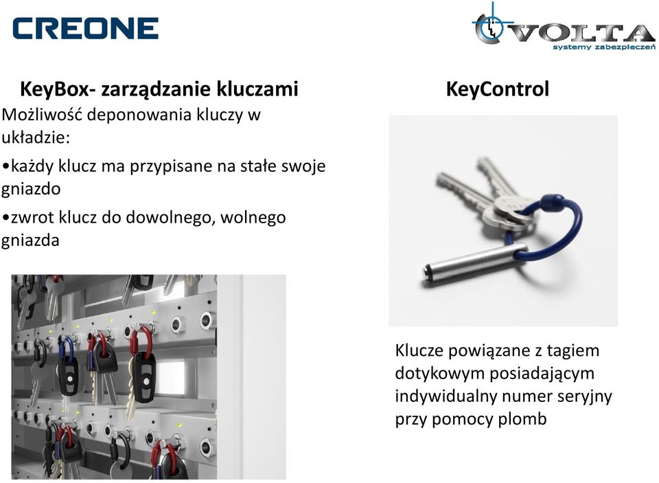 klucz do dowolnego, wolnego gniazda KeyControl Klucze powiązane z