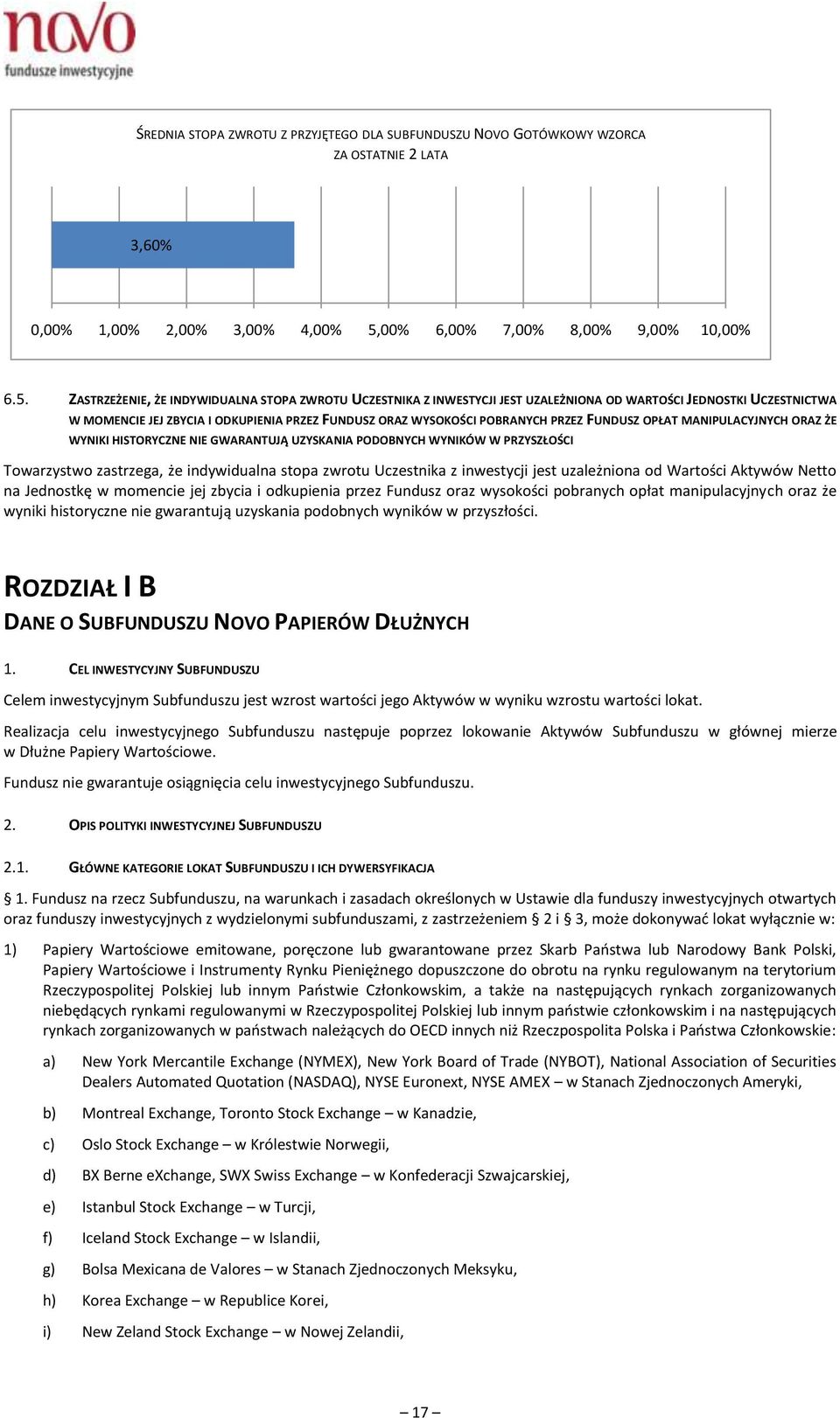 ZASTRZEŻENIE, ŻE INDYWIDUALNA STOPA ZWROTU UCZESTNIKA Z INWESTYCJI JEST UZALEŻNIONA OD WARTOŚCI JEDNOSTKI UCZESTNICTWA W MOMENCIE JEJ ZBYCIA I ODKUPIENIA PRZEZ FUNDUSZ ORAZ WYSOKOŚCI POBRANYCH PRZEZ