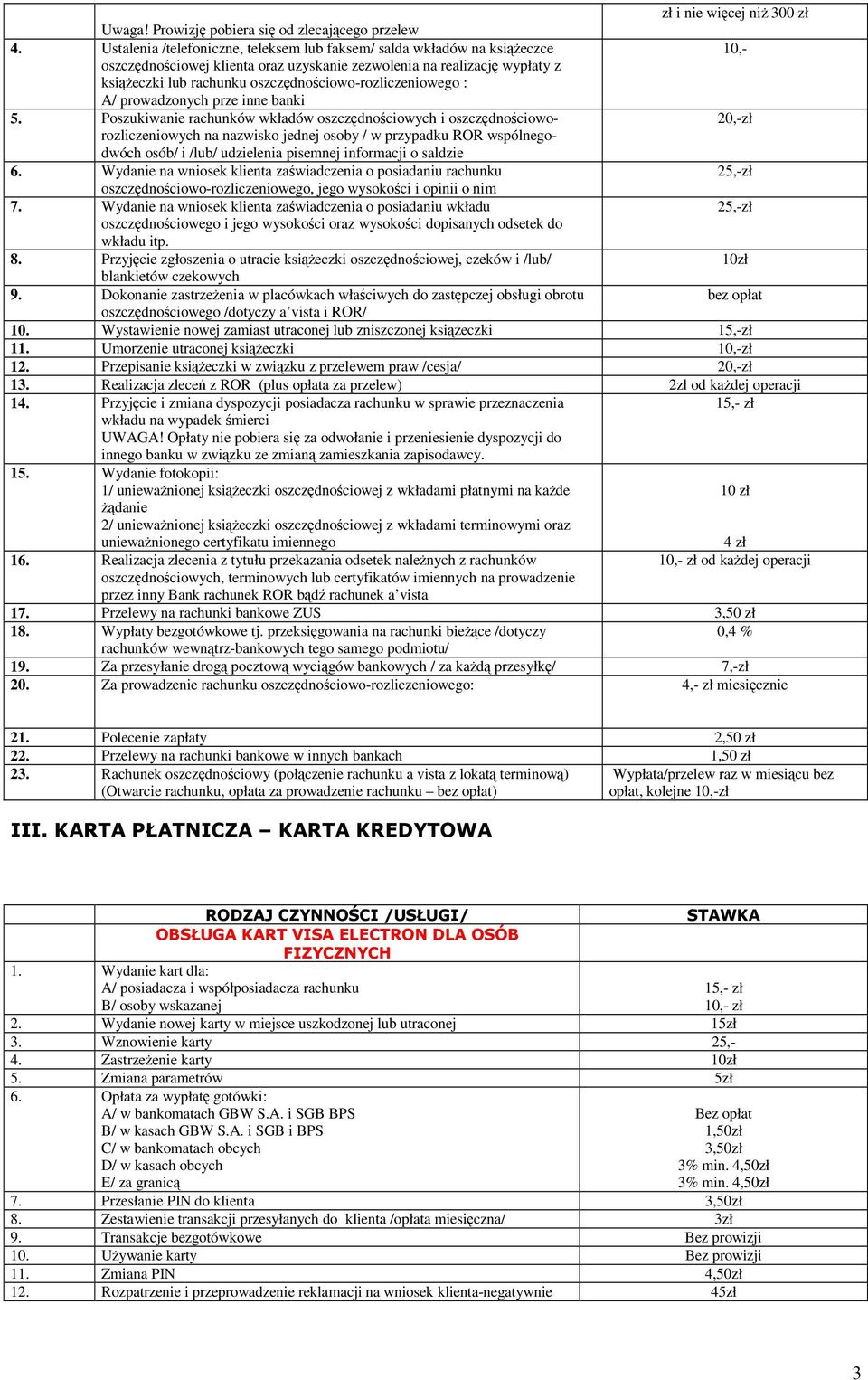 oszczdnociowo-rozliczeniowego : A/ prowadzonych prze inne banki 5.