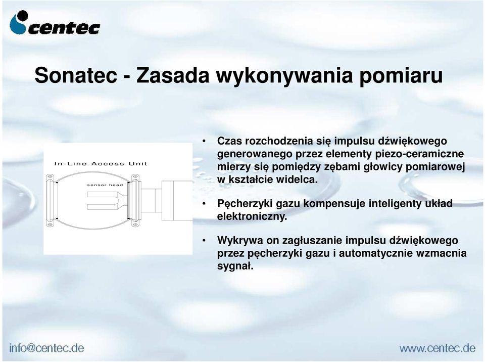 głowicy pomiarowej w kształcie widelca.