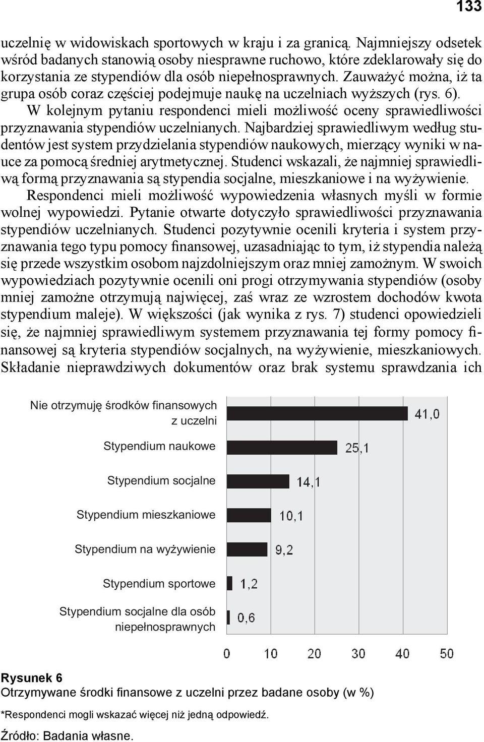 Zauważyć można, iż ta grupa osób coraz częściej podejmuje naukę na uczelniach wyższych (rys. 6).