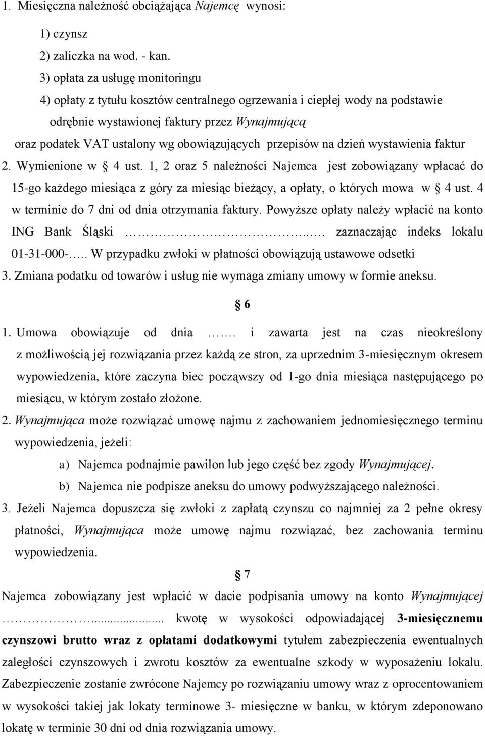 obowiązujących przepisów na dzień wystawienia faktur 2. Wymienione w 4 ust.