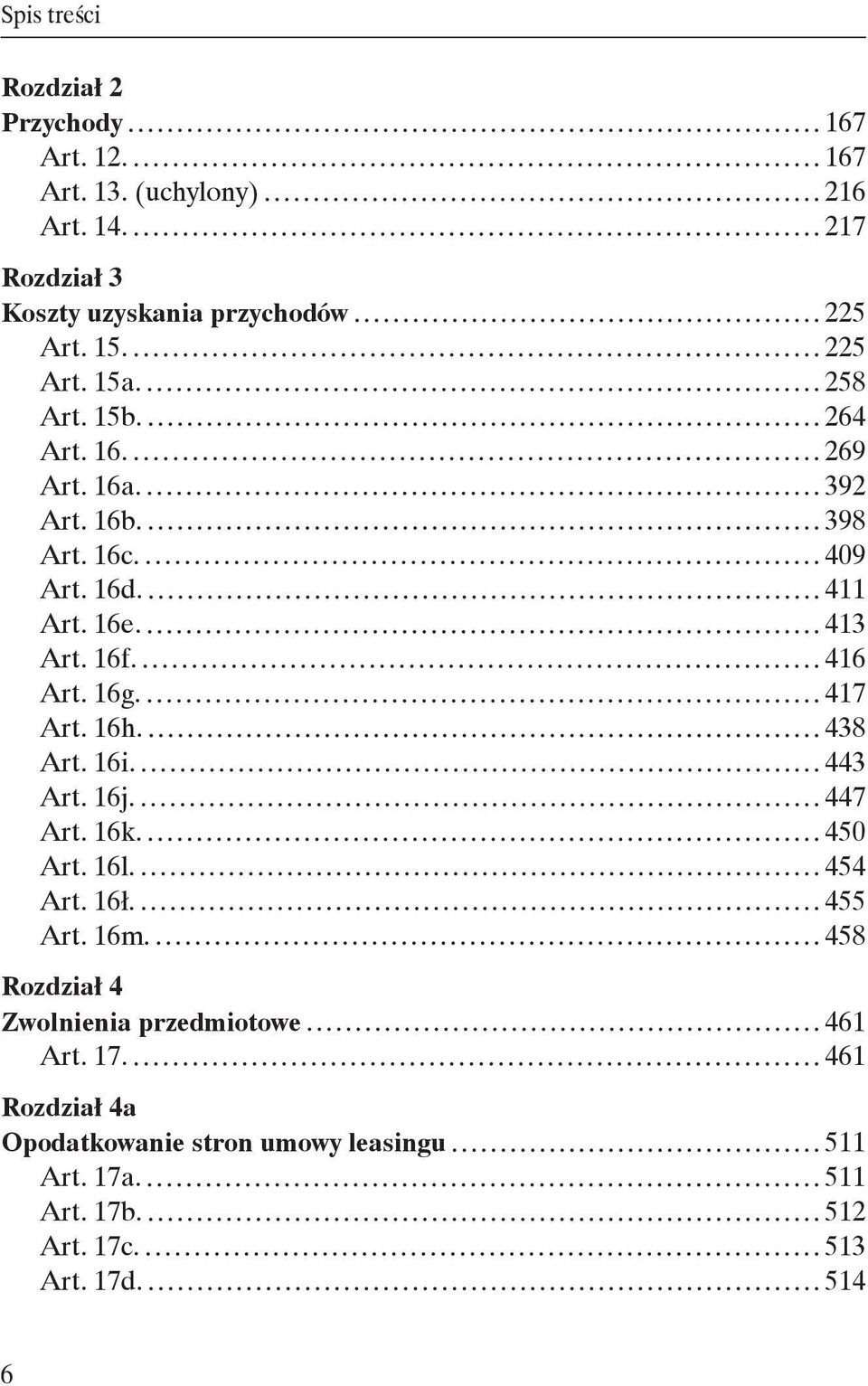 416 Art. 16g. 417 Art. 16h. 438 Art. 16i. 443 Art. 16j. 447 Art. 16k. 450 Art. 16l. 454 Art. 16ł. 455 Art. 16m.