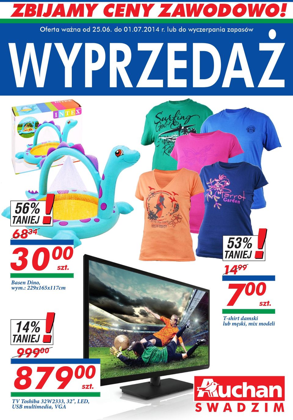 wym.: 229x165x117cm 14% 999 00 53% 7 00 T-shirt damski lub męski,