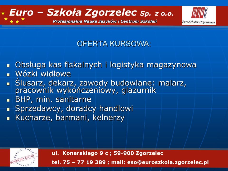 budowlane: malarz, pracownik wykończeniowy, glazurnik