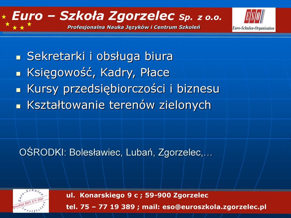 biznesu Kształtowanie terenów zielonych