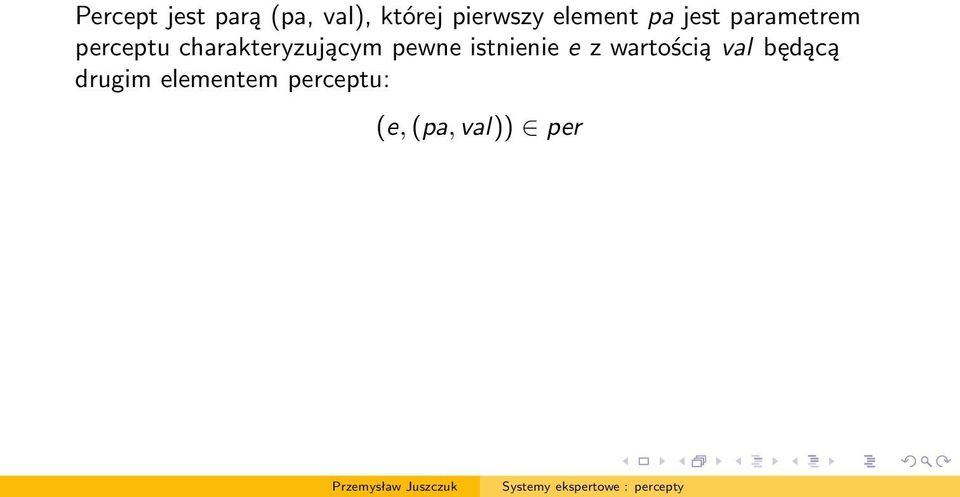 charakteryzującym pewne istnienie e z