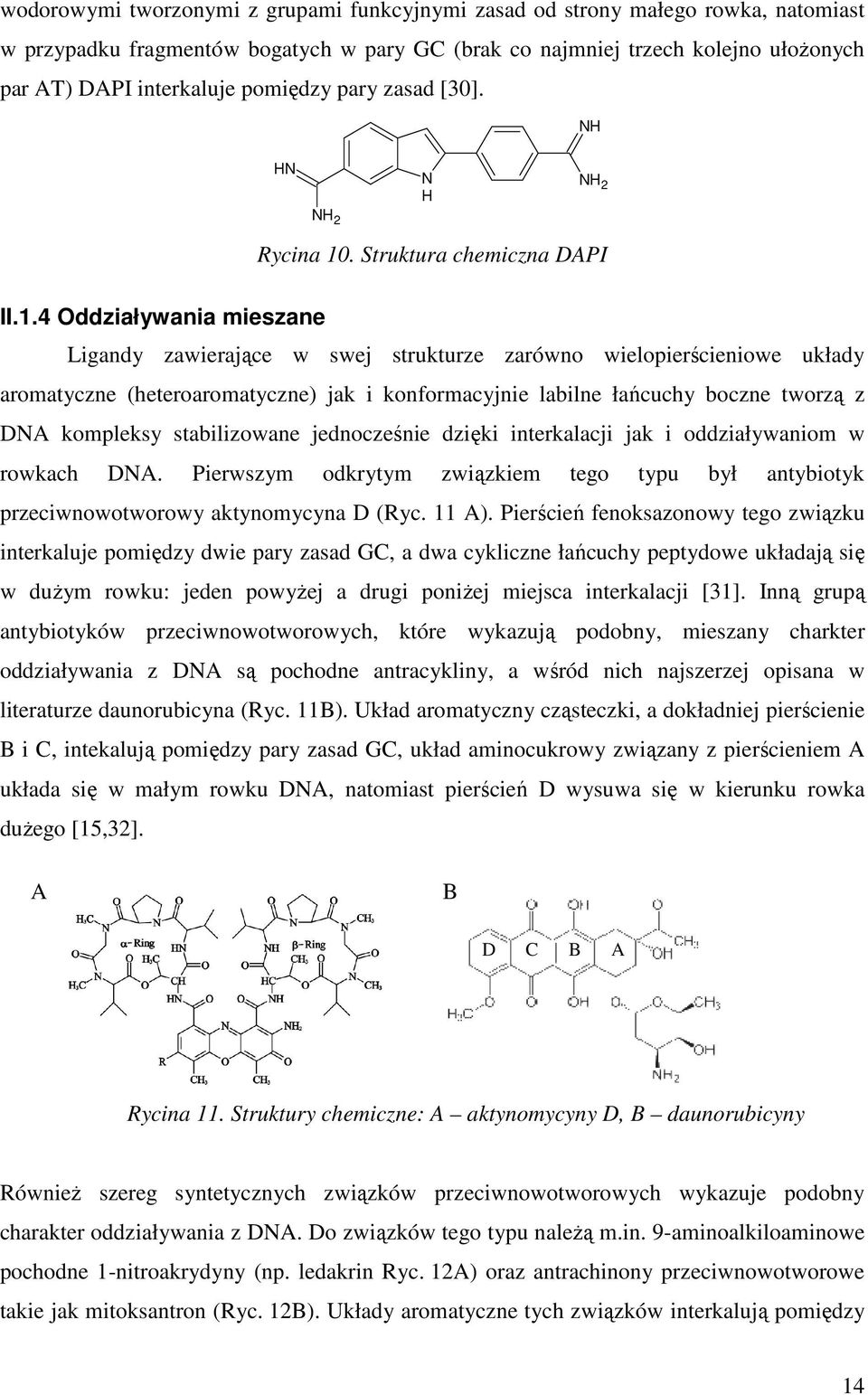 Struktura chemiczna DAPI II.1.