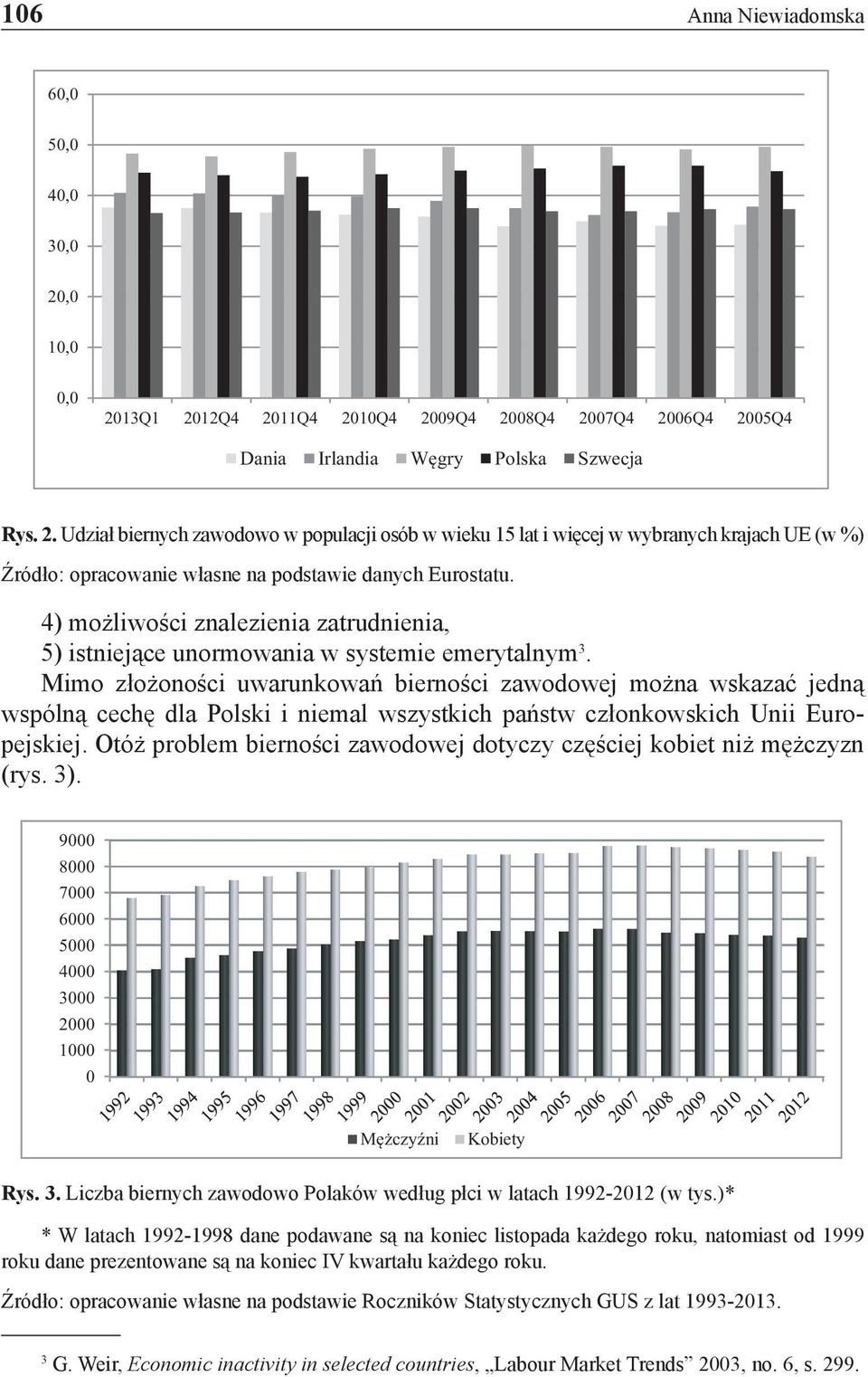 Mimo złożoności uwarunkowań bierności zawodowej można wskazać jedną wspólną cechę dla Polski i niemal wszystkich państw członkowskich Unii Europejskiej.