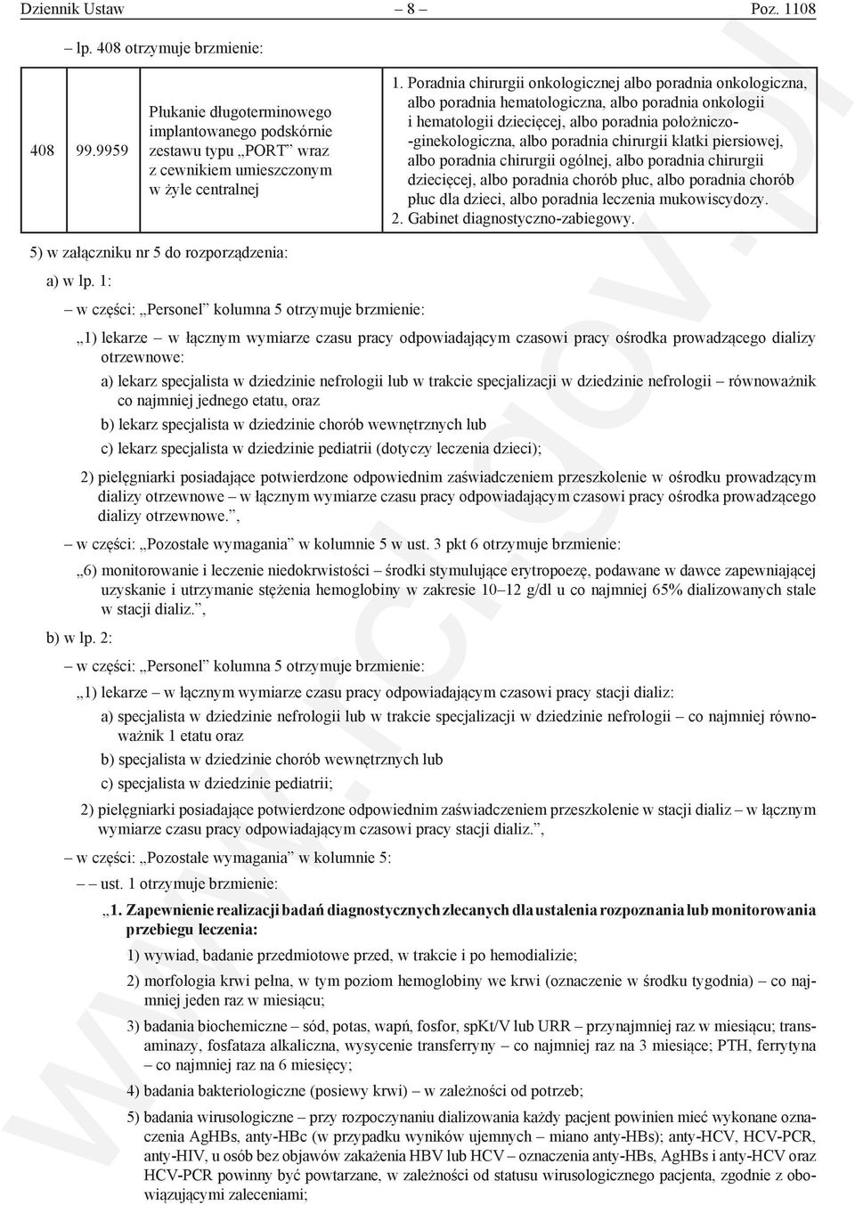 chirurgii klatki piersiowej, albo poradnia chirurgii ogólnej, albo poradnia chirurgii dziecięcej, albo poradnia chorób płuc, albo poradnia chorób płuc dla dzieci, albo poradnia leczenia mukowiscydozy.