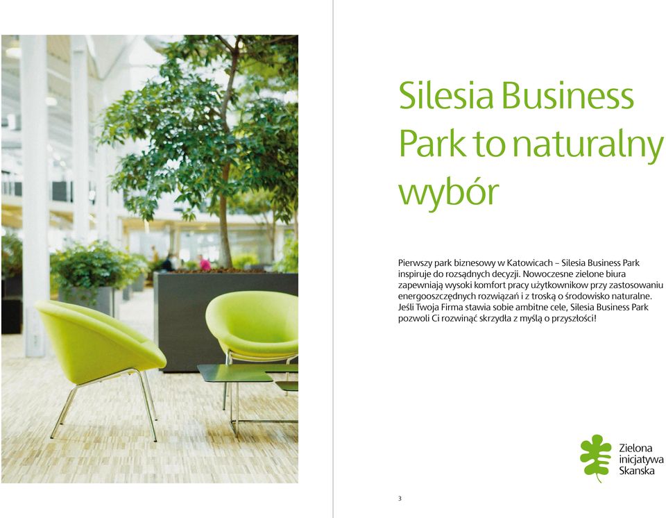 Nowoczesne zielone biura zapewniają wysoki komfort pracy użytkownikow przy zastosowaniu energooszczędnych