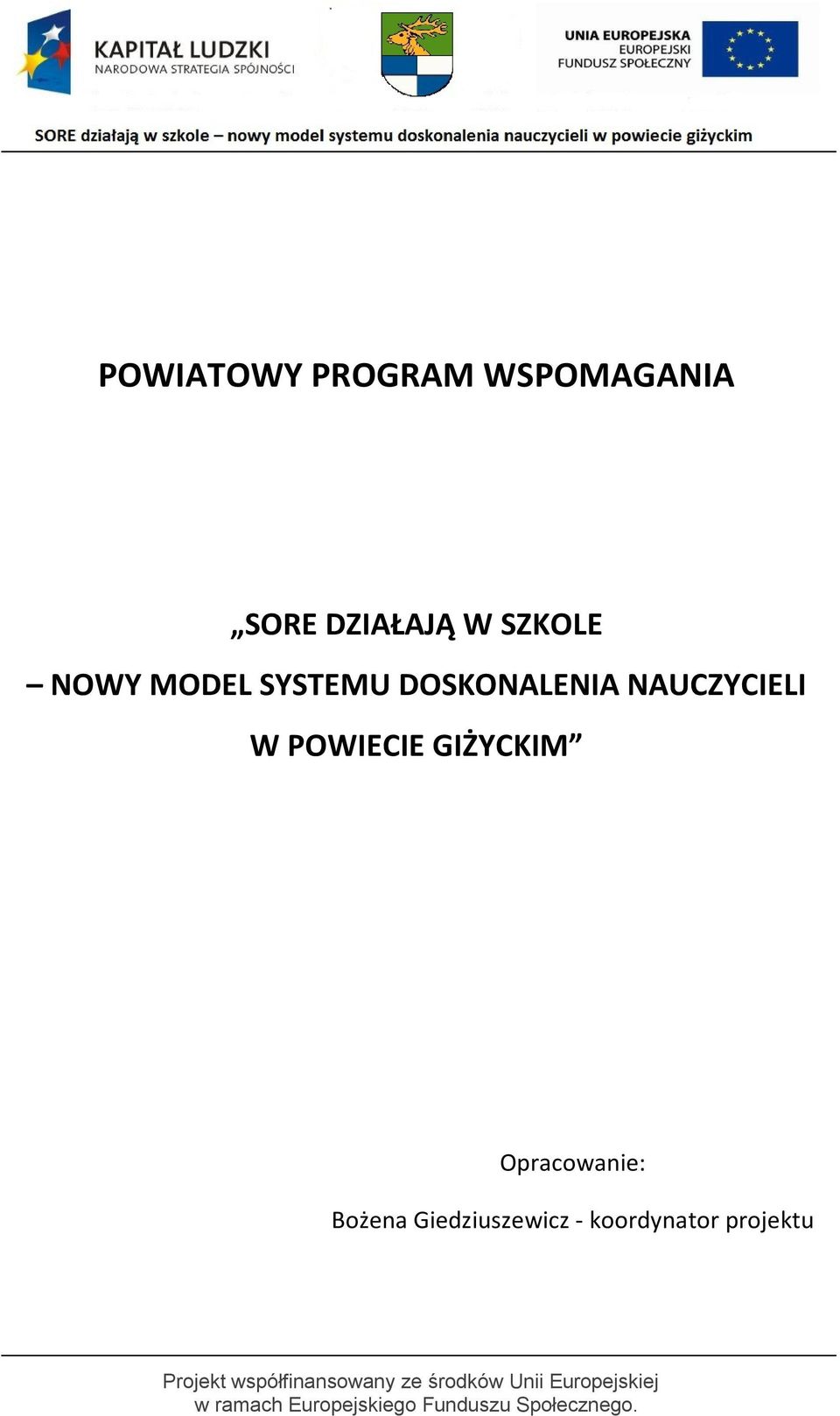 NAUCZYCIELI W POWIECIE GIŻYCKIM