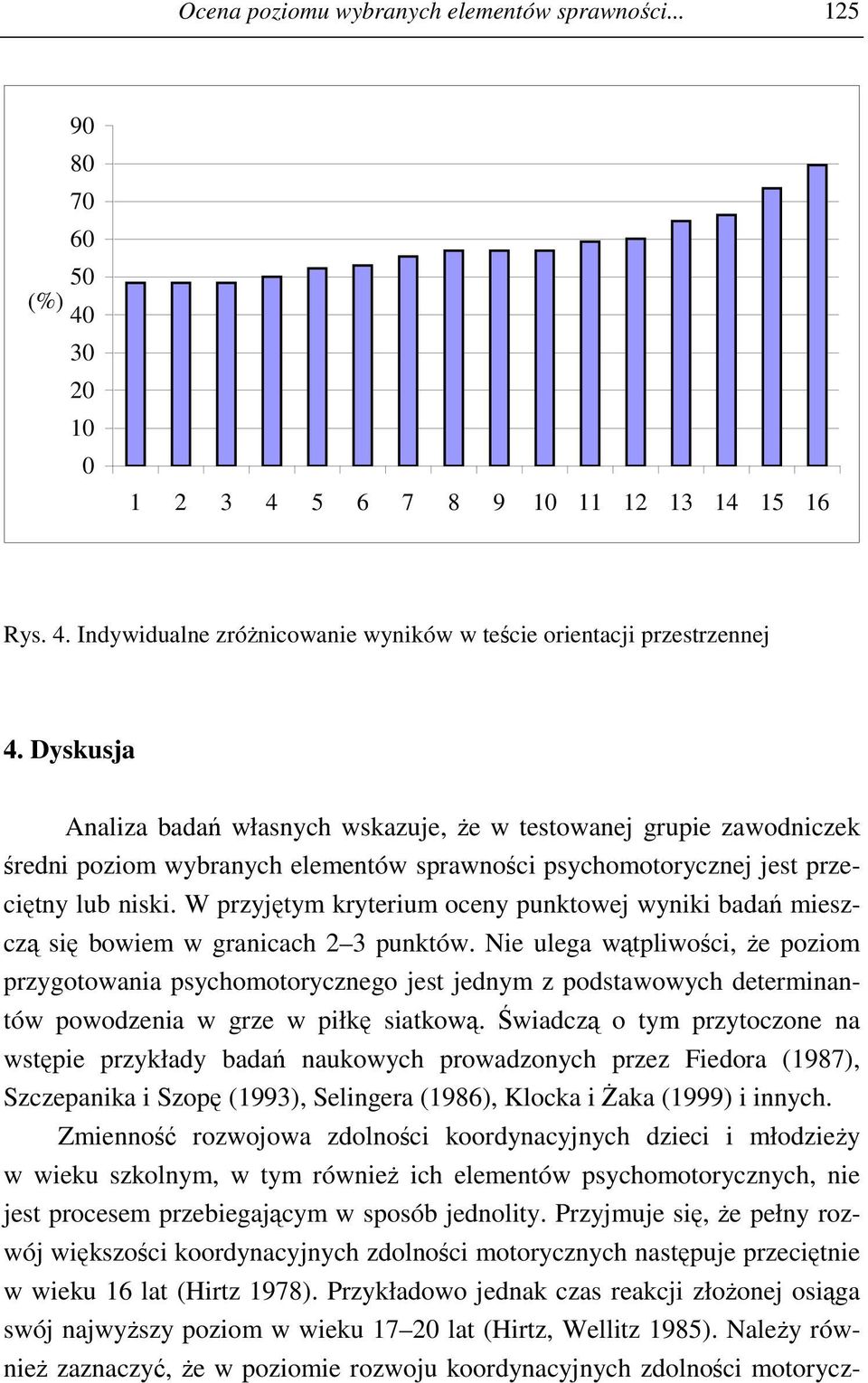 W przyjętym kryterium oceny punktowej wyniki badań mieszczą się bowiem w granicach 2 3 punktów.