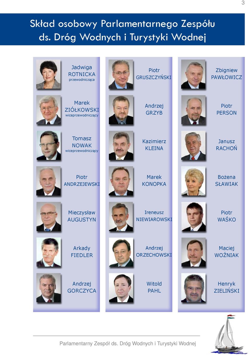 ziółkowski wiceprzewodniczący Andrzej grzyb Piotr Person Tomasz nowak wiceprzewodniczący Kazimierz kleina Janusz