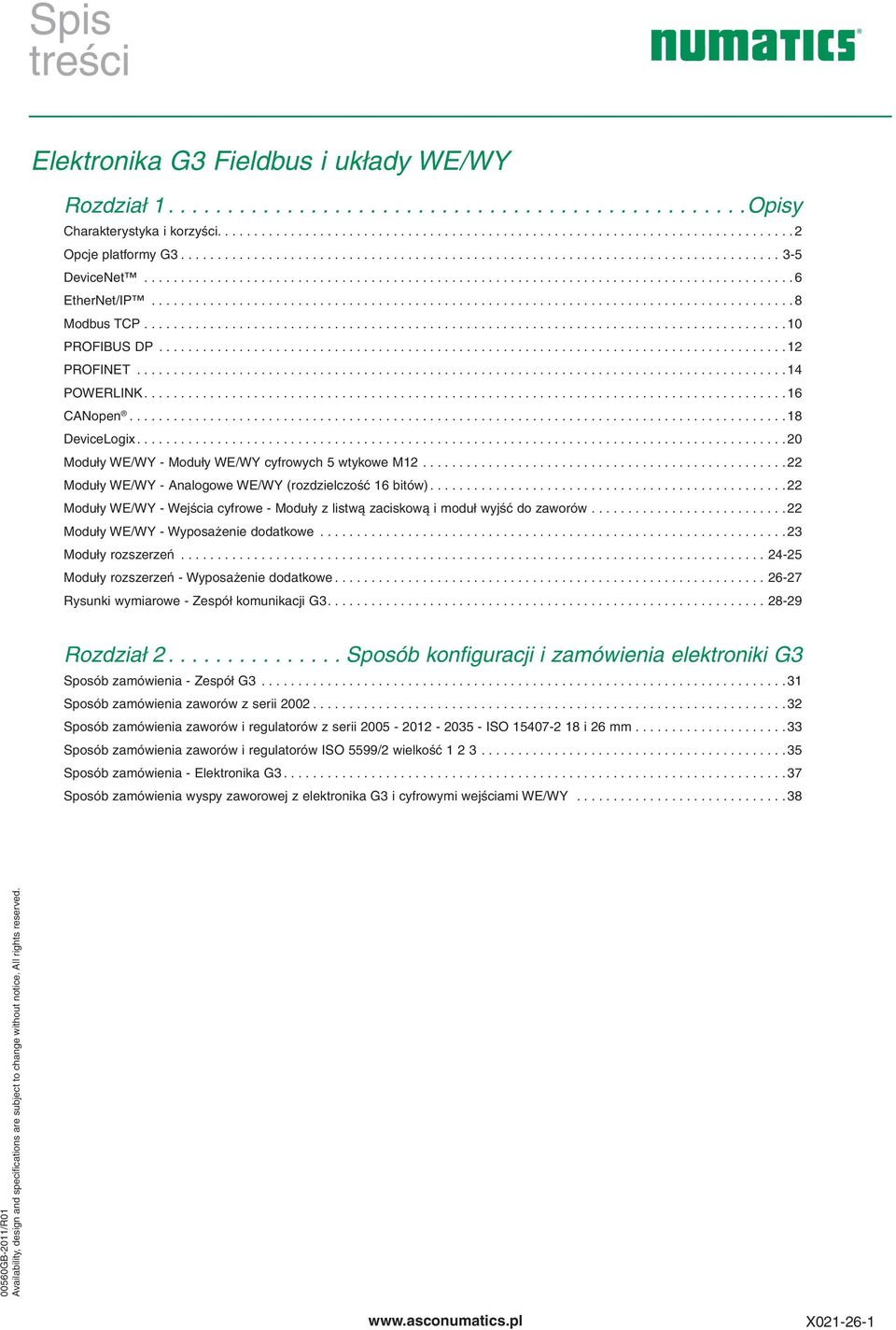 .......................................................................................8 Modbus TCP........................................................................................10 PROFIBUS DP.