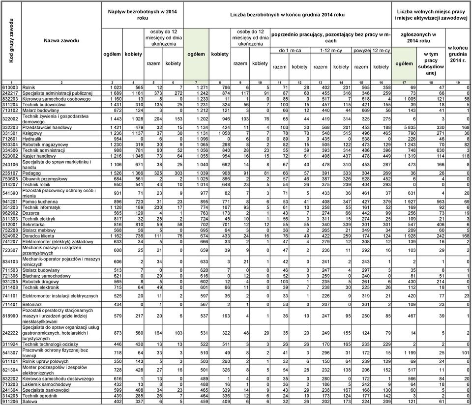 anej w końcu grudnia 2014 r.