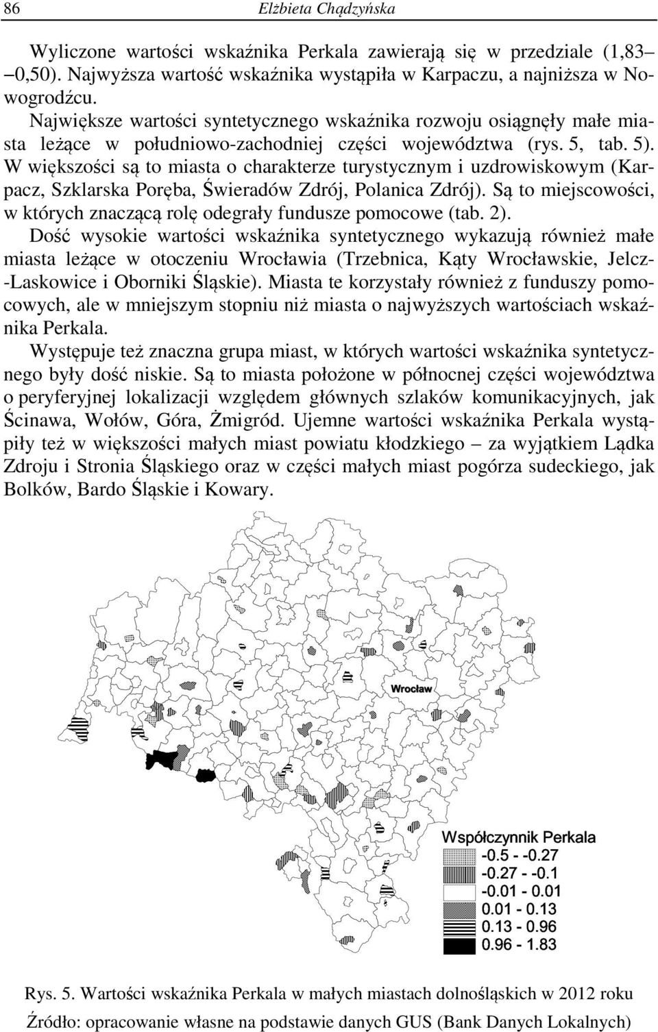 W większości są to miasta o charakterze turystycznym i uzdrowiskowym (Karpacz, Szklarska Poręba, Świeradów Zdrój, Polanica Zdrój).