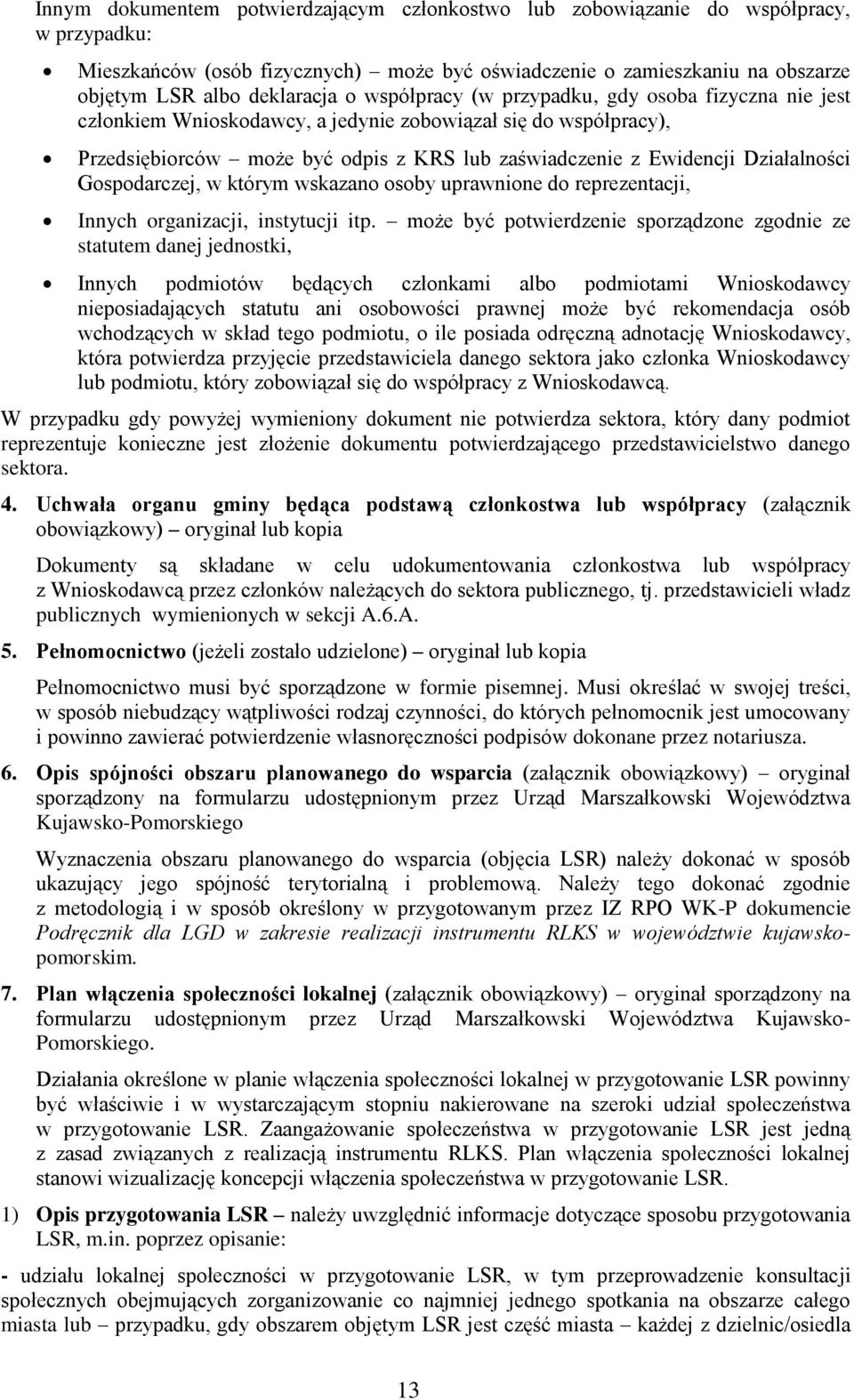 Gospodarczej, w którym wskazano osoby uprawnione do reprezentacji, Innych organizacji, instytucji itp.