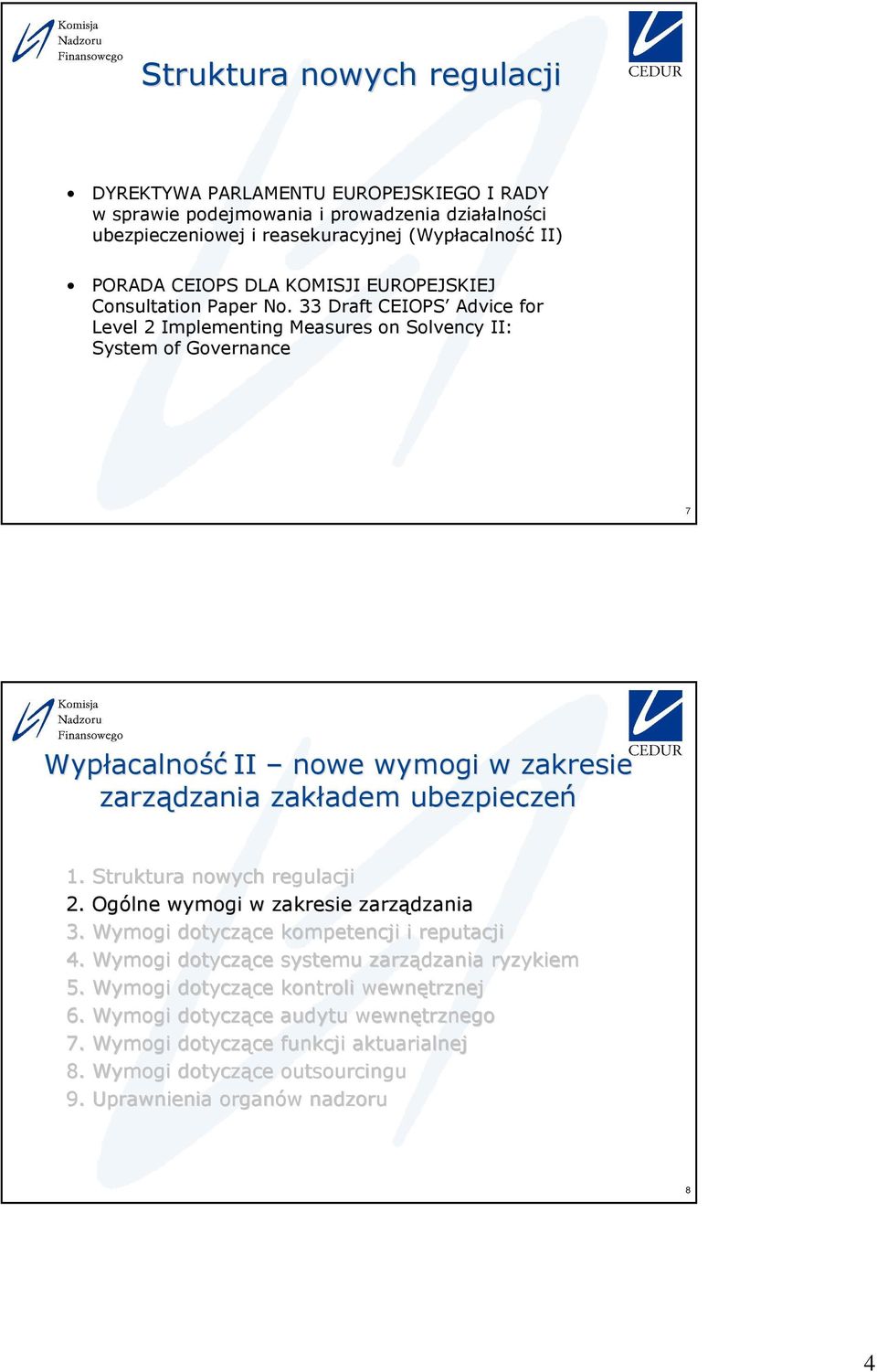 EUROPEJSKIEJ Consultation Paper No.