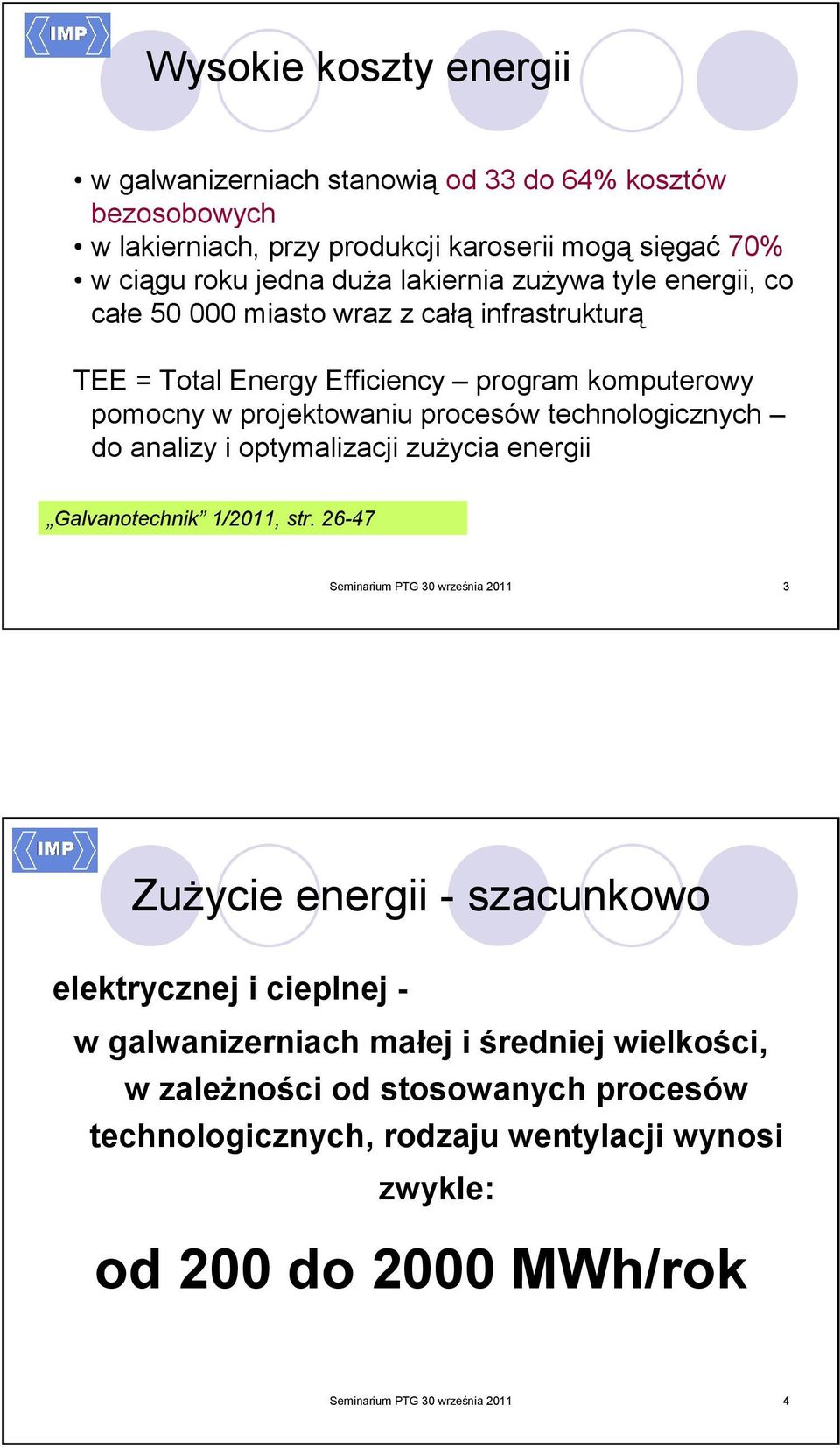 analizy i optymalizacji zuŝycia energii Galvanotechnik 1/2011, str.