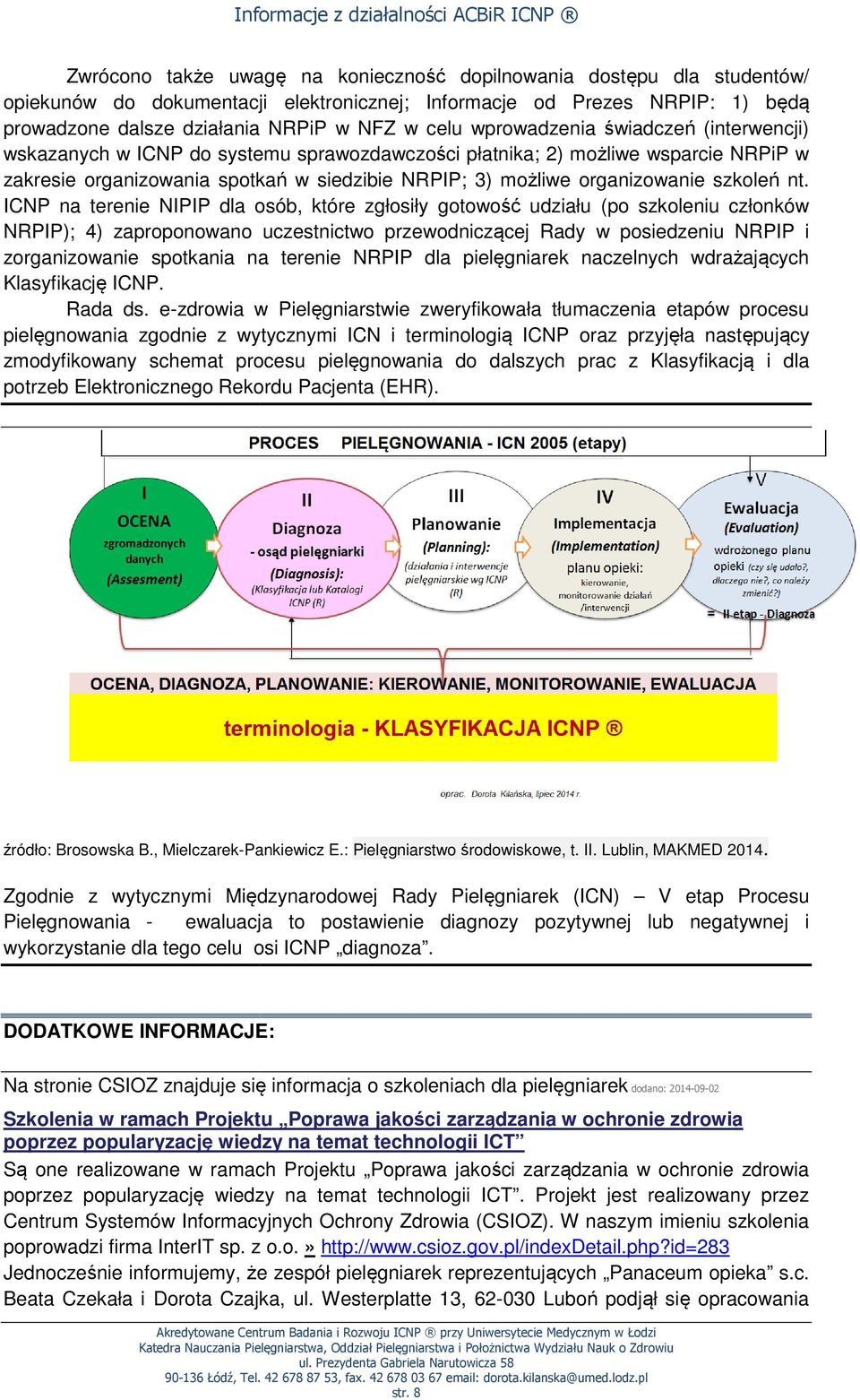 organizowanie szkoleń nt.