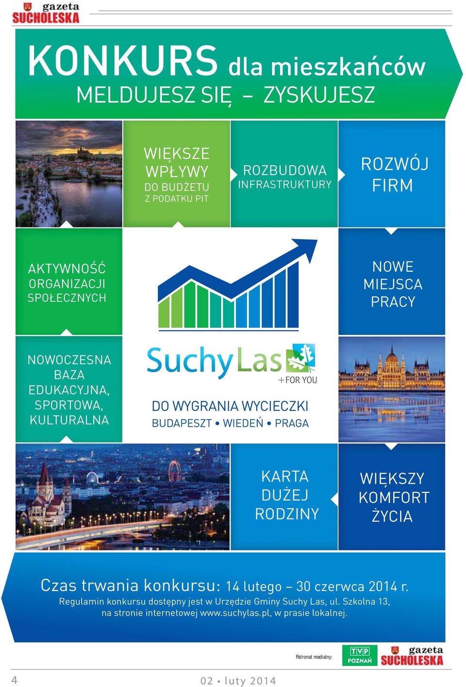 WIEDEŃ PRAGA KARTA DUŻEJ RODZINY WIĘKSZY KOMFORT ŻYCIA Czas trwania konkursu: 14 lutego 30 czerwca 2014 r.